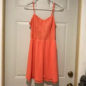 Candies Coral/Pink Dress Size 7 (Juniors)